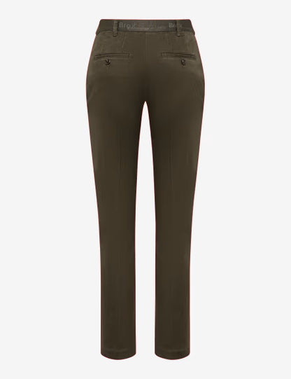 Pantalón BRAX FEEL GOOD corte chino verde