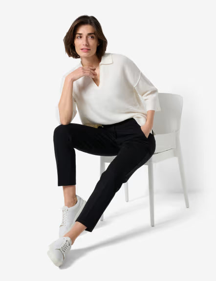 Pantalón BRAX FEEL GOOD corte chino negro