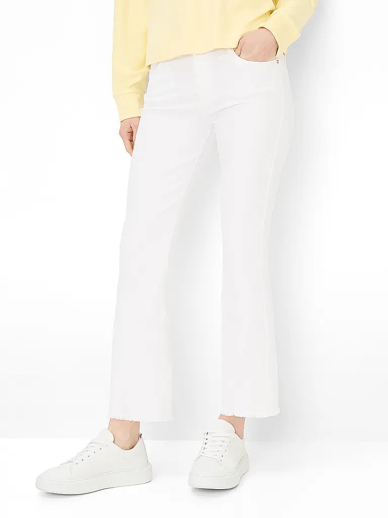 Pantalón BRAX FEEL GOOD corte bootcut color blanco