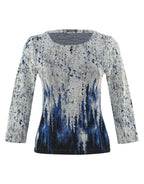 Top DOLCEZZA de punto tonos azules