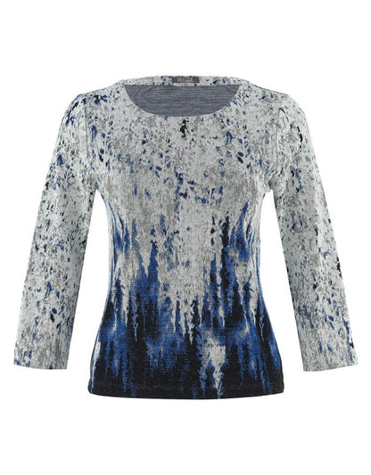 Top DOLCEZZA de punto tonos azules