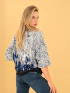 Jersey DOLCEZZA MONTREAL punto azules y plata