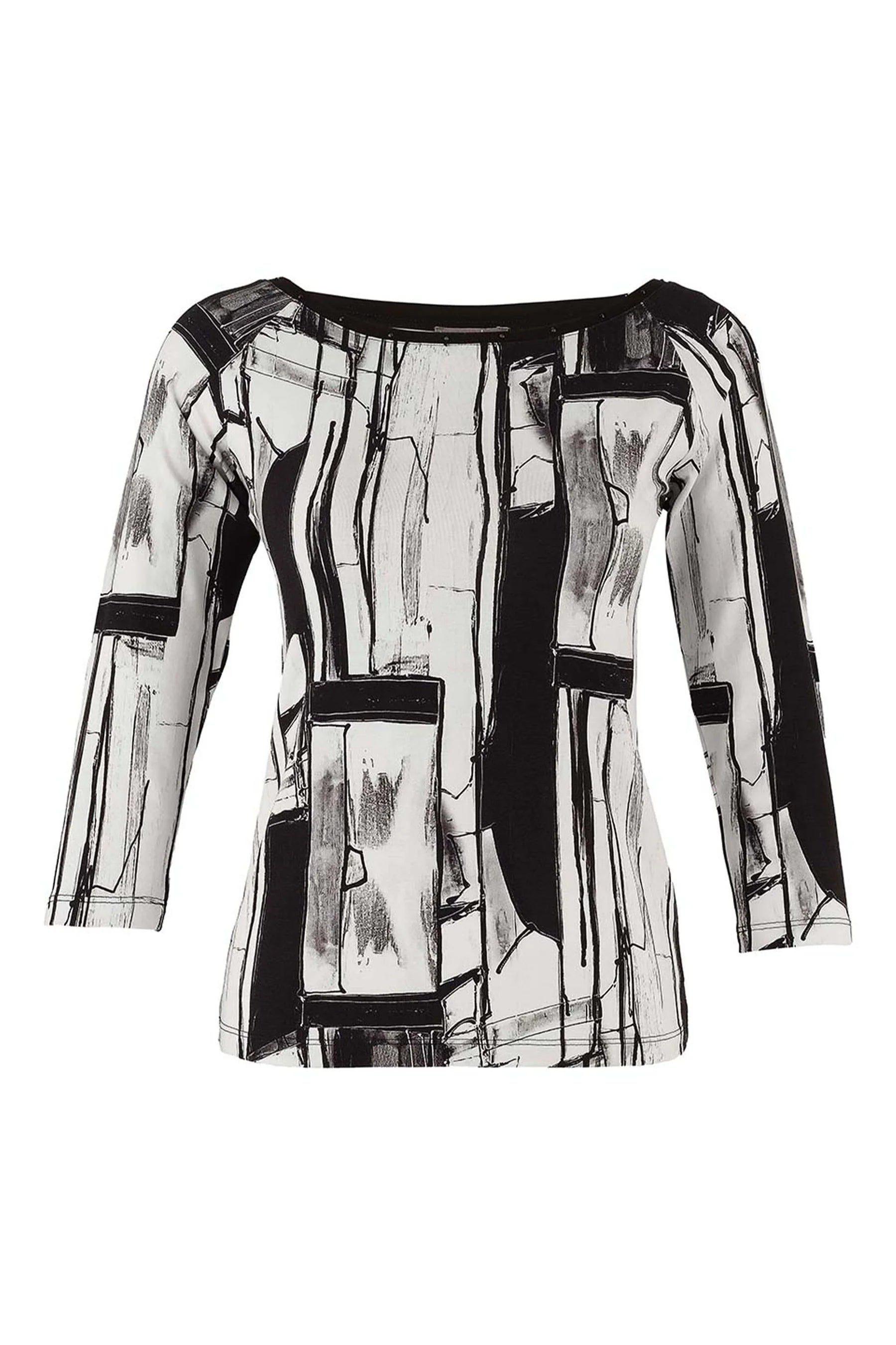 Camiseta DOLCEZZA MONTREAL estampado blanco y negro