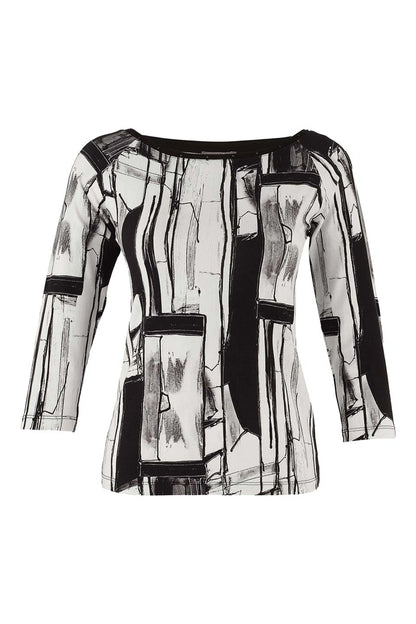 Camiseta DOLCEZZA MONTREAL estampado blanco y negro