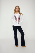 Camisa DOLCEZZA MONTREAL blanca con estampado