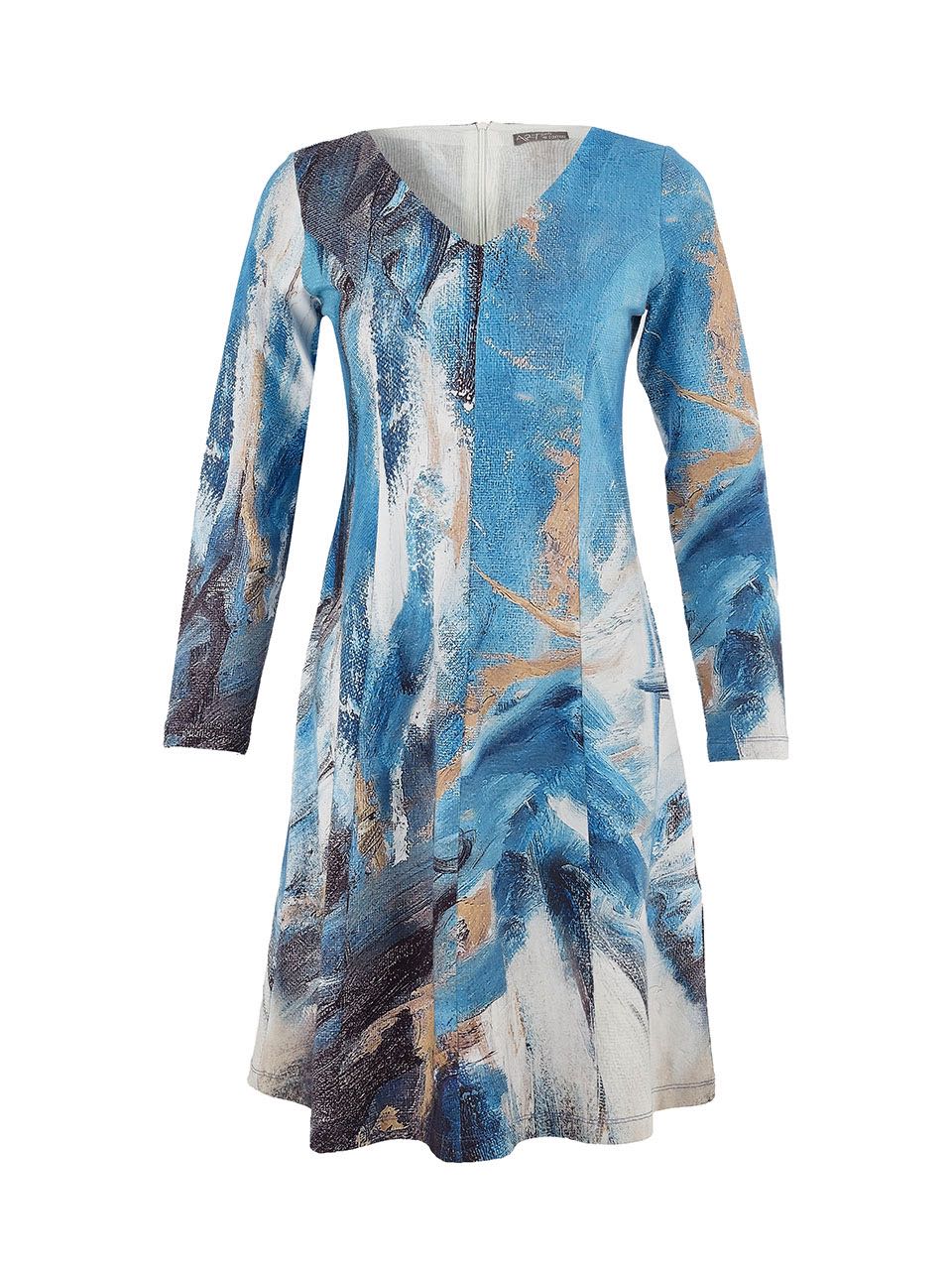 Vestido DOLCEZZA MONTREAL evasé en azules