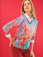 Camiseta DOLCEZZA MONTREAL combinada multicolor