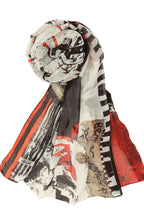 Pañuelo DOLCEZZA MONTREAL en rojo y negro