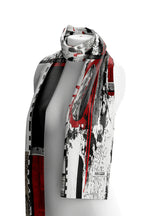 Pañuelo DOLCEZZA MONTREAL en rojo y negro