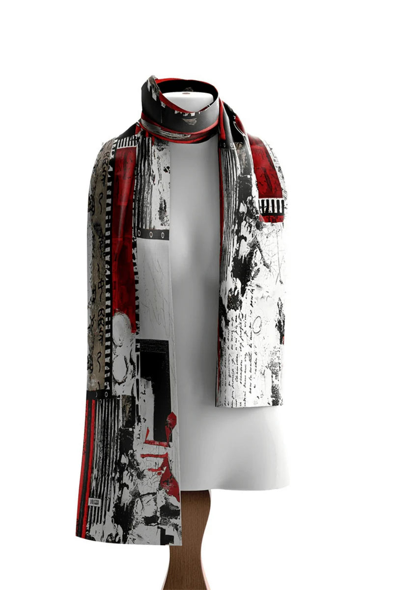 Pañuelo DOLCEZZA MONTREAL en rojo y negro