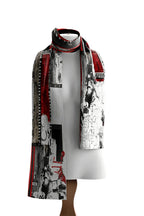 Pañuelo DOLCEZZA MONTREAL en rojo y negro