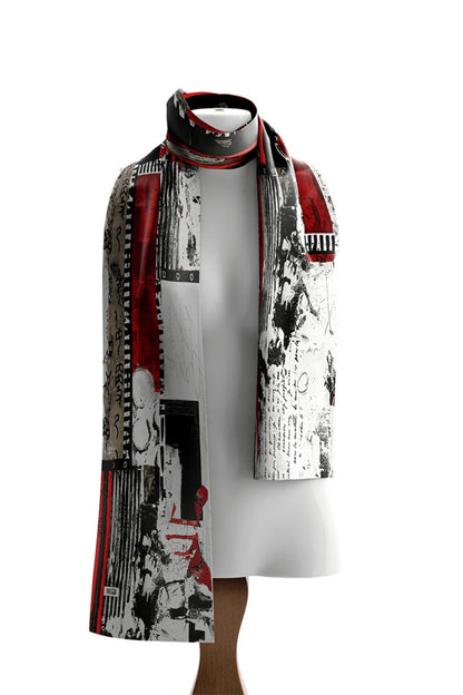 Pañuelo DOLCEZZA MONTREAL en rojo y negro