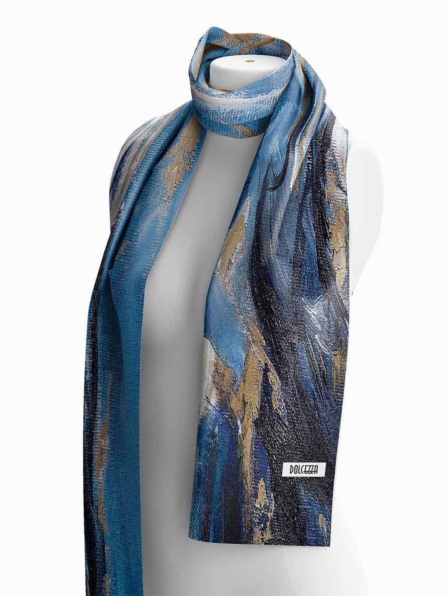 Pañuelo DOLCEZZA MONTREAL en paleta de azules