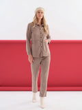 Pantalón DOLCEZZA MONTREAL antelina color topo