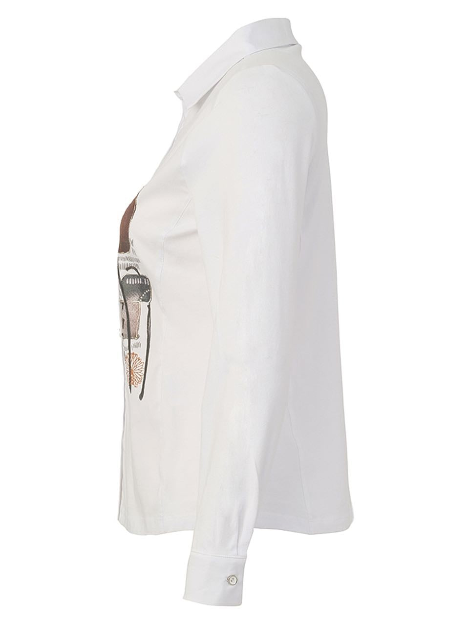 Camisa DOLCEZZA MONTREAL blanca adornada