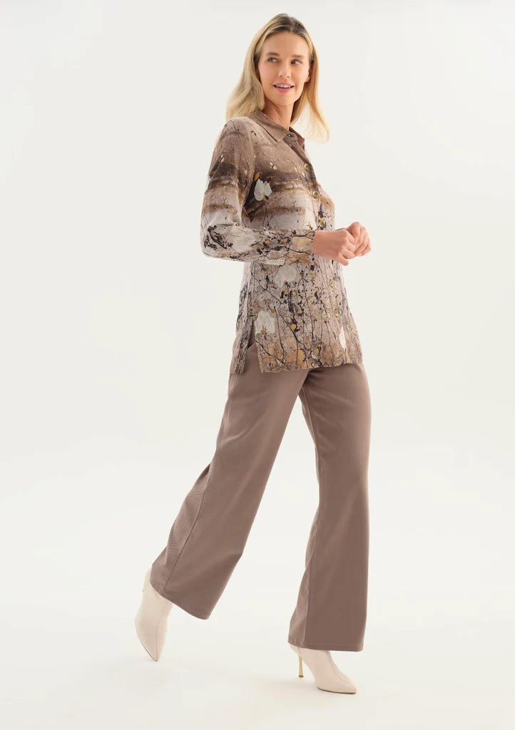 Camisa DOLCEZZA MONTREAL estampado color bronce