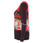 Camiseta DOLCEZZA MONTREAL de flores rojas