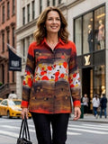Camisa DOLCEZZA MONTREAL estampado floral abstracto