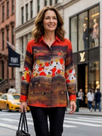 Camisa DOLCEZZA MONTREAL estampado floral abstracto