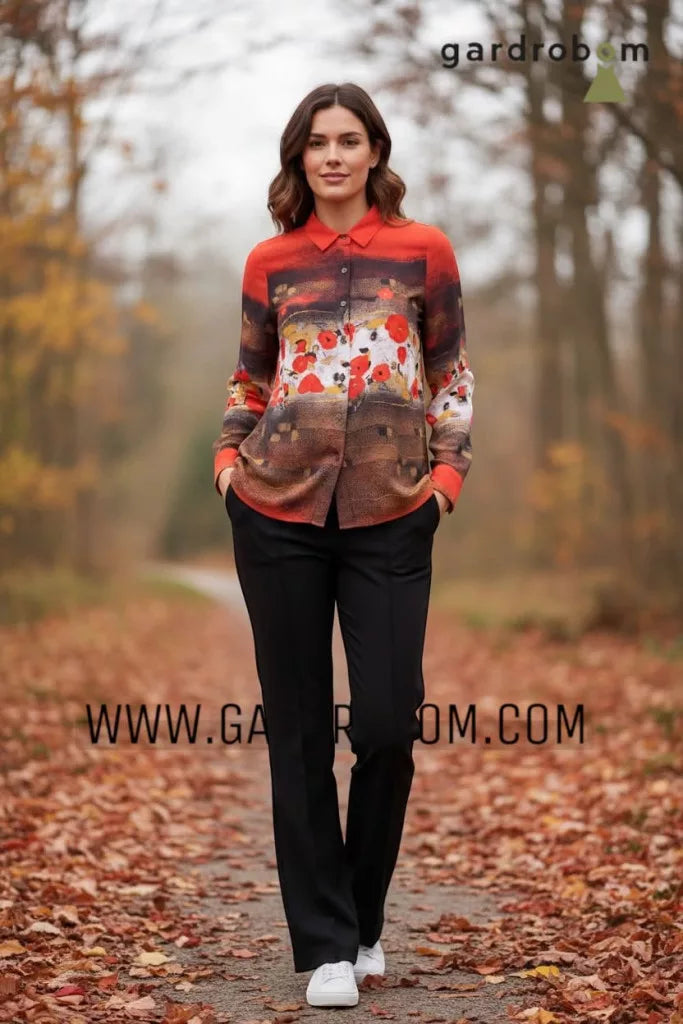 Camisa DOLCEZZA MONTREAL estampado floral abstracto
