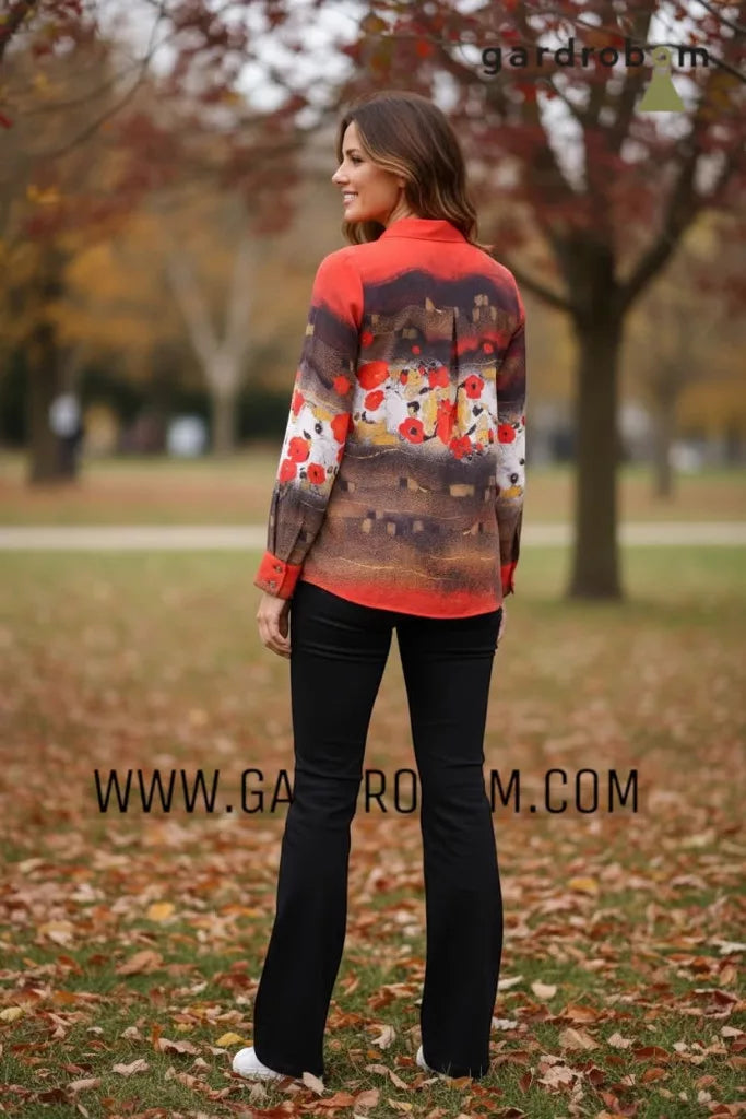 Camisa DOLCEZZA MONTREAL estampado floral abstracto