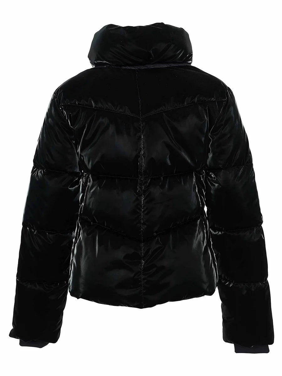 Chaquetón DOLCEZZA MONTREAL acolchado negro charol