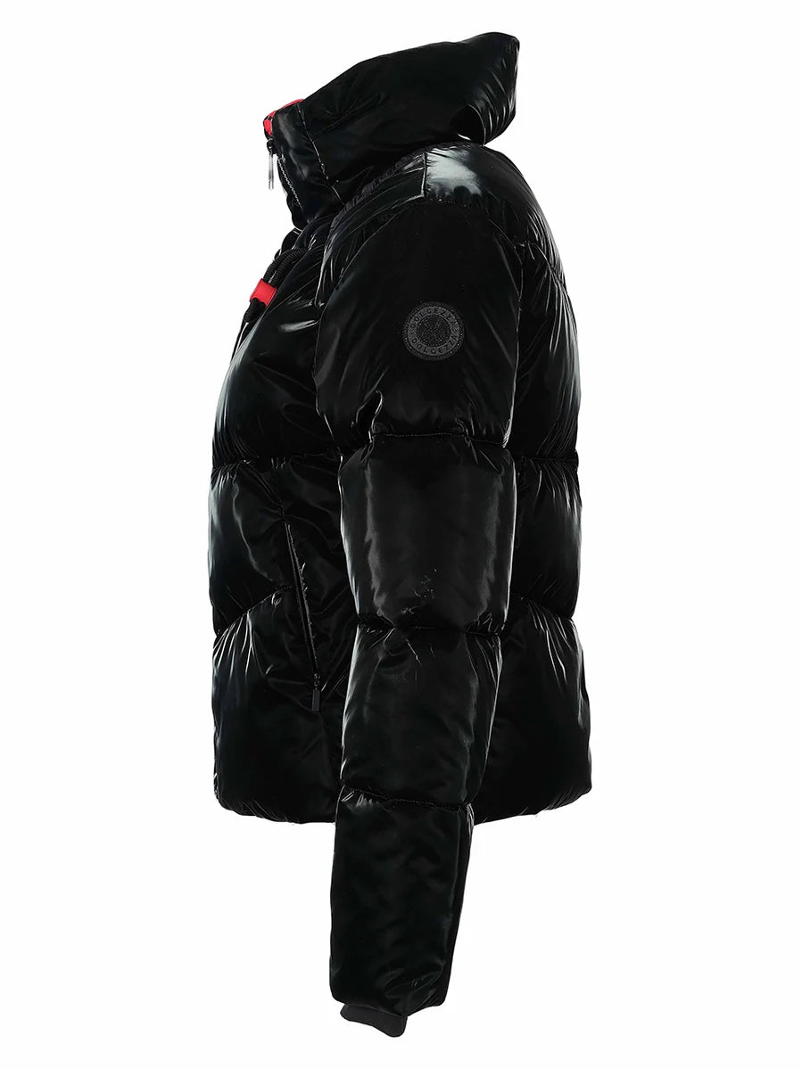 Chaquetón DOLCEZZA MONTREAL acolchado negro charol