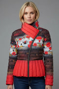 Chaqueta DOLCEZZA MONTREAL acolchada estampado abstracto floral