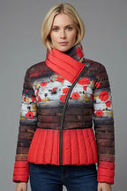 Chaqueta DOLCEZZA MONTREAL acolchada estampado abstracto floral