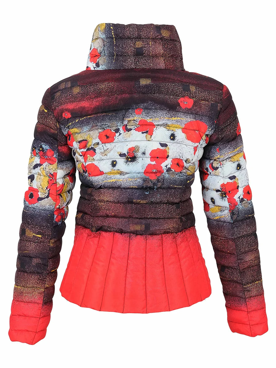 Chaqueta DOLCEZZA MONTREAL acolchada estampado abstracto floral