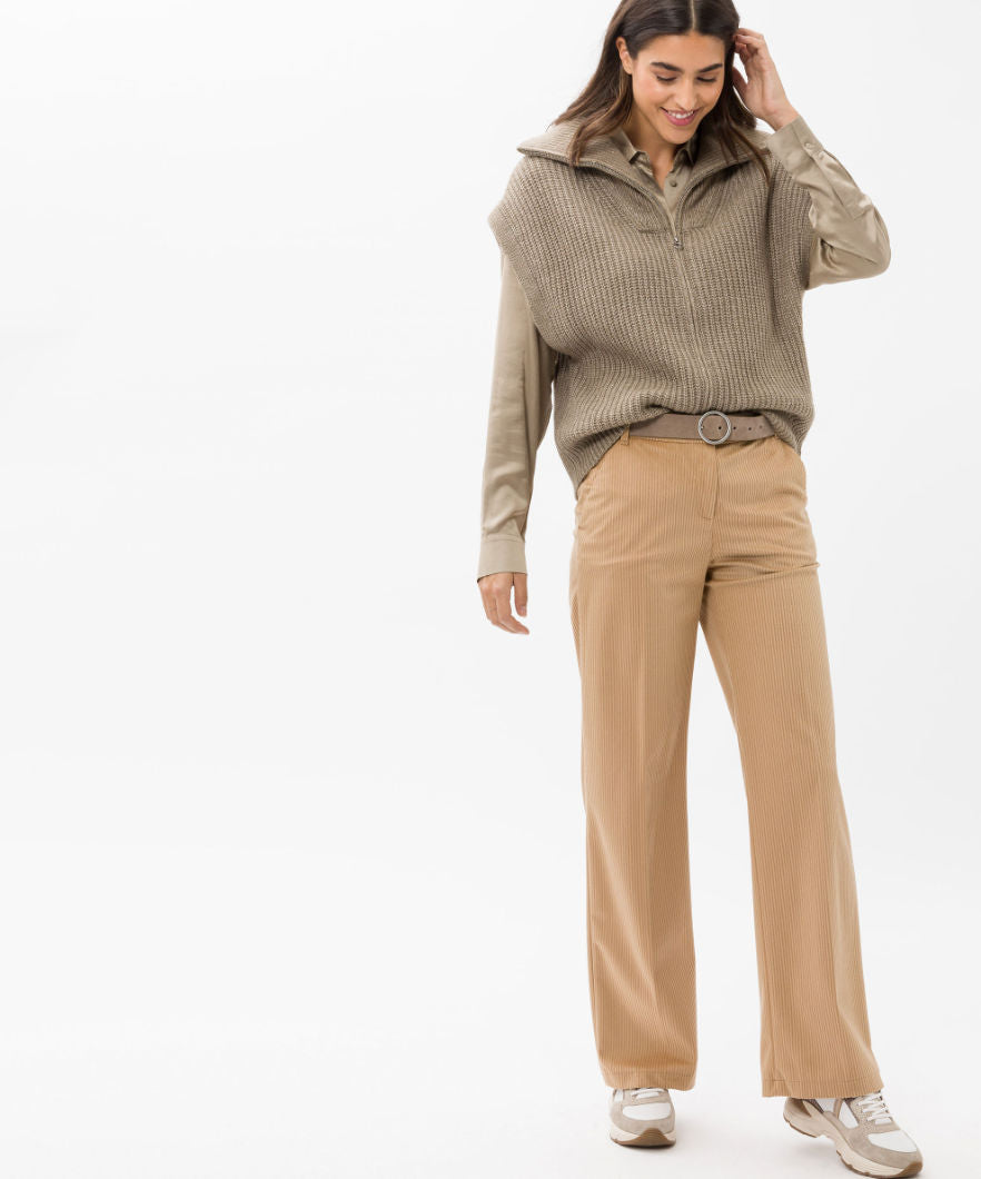 Pantalón BRAX FEEL GOOD de pana color camel