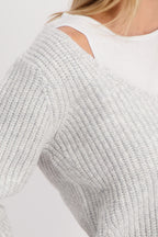 Jersey MONARI esponjoso cuello pico