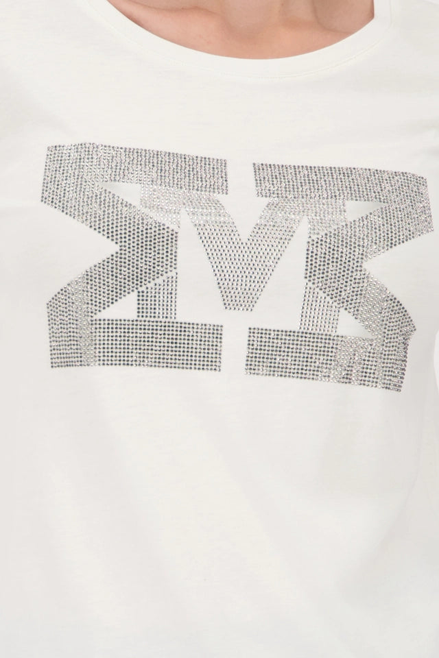 Camiseta MONARI blanca con letras