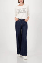 Camiseta MONARI blanca con letras