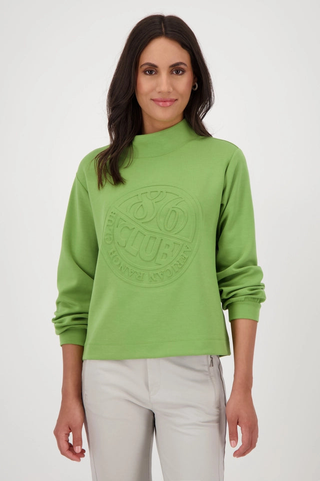 Sudadera MONARI con estampado 3D verde