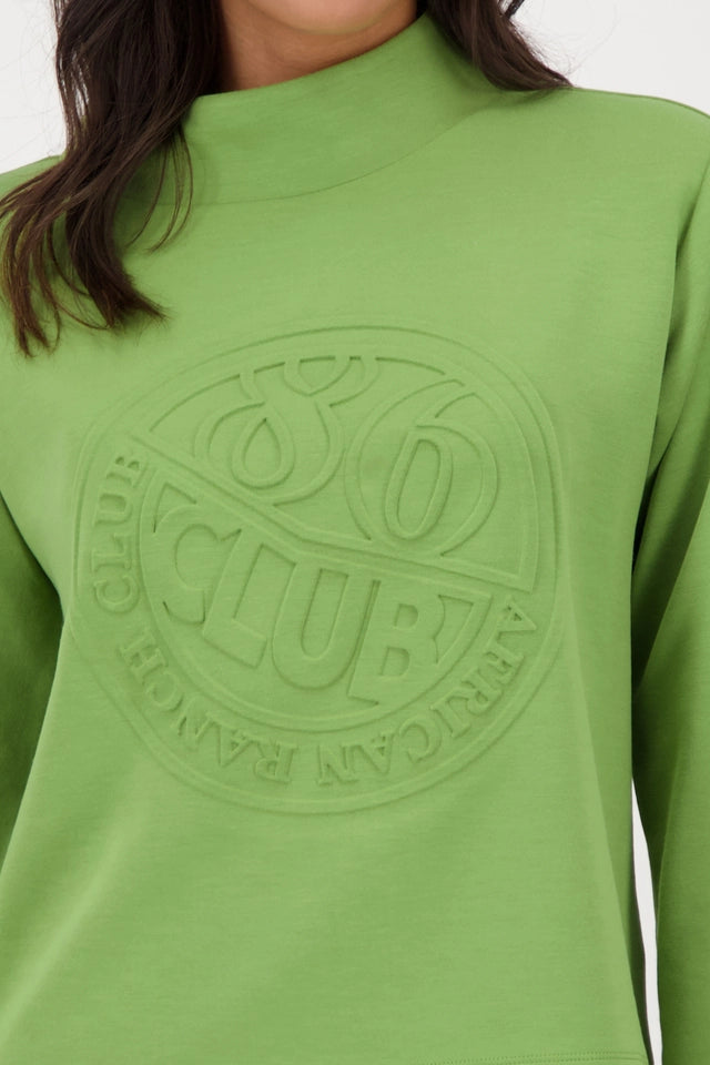 Sudadera MONARI con estampado 3D verde