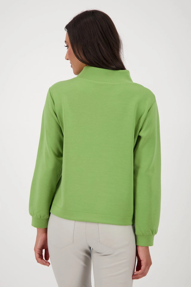 Sudadera MONARI con estampado 3D verde