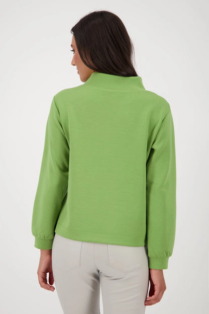 Sudadera MONARI con estampado 3D verde