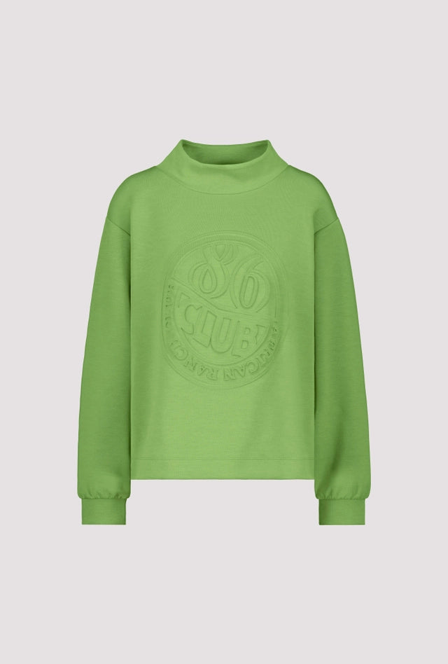Sudadera MONARI con estampado 3D verde