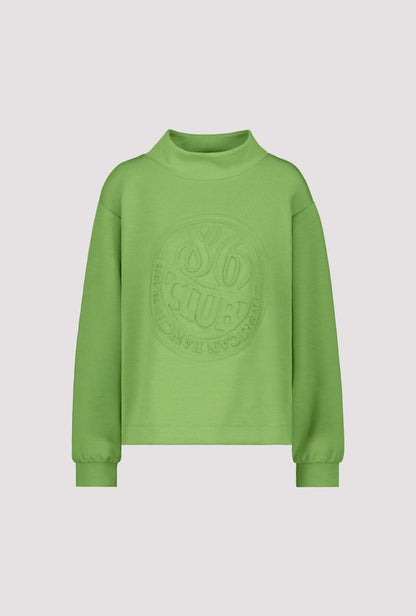 Sudadera MONARI con estampado 3D verde