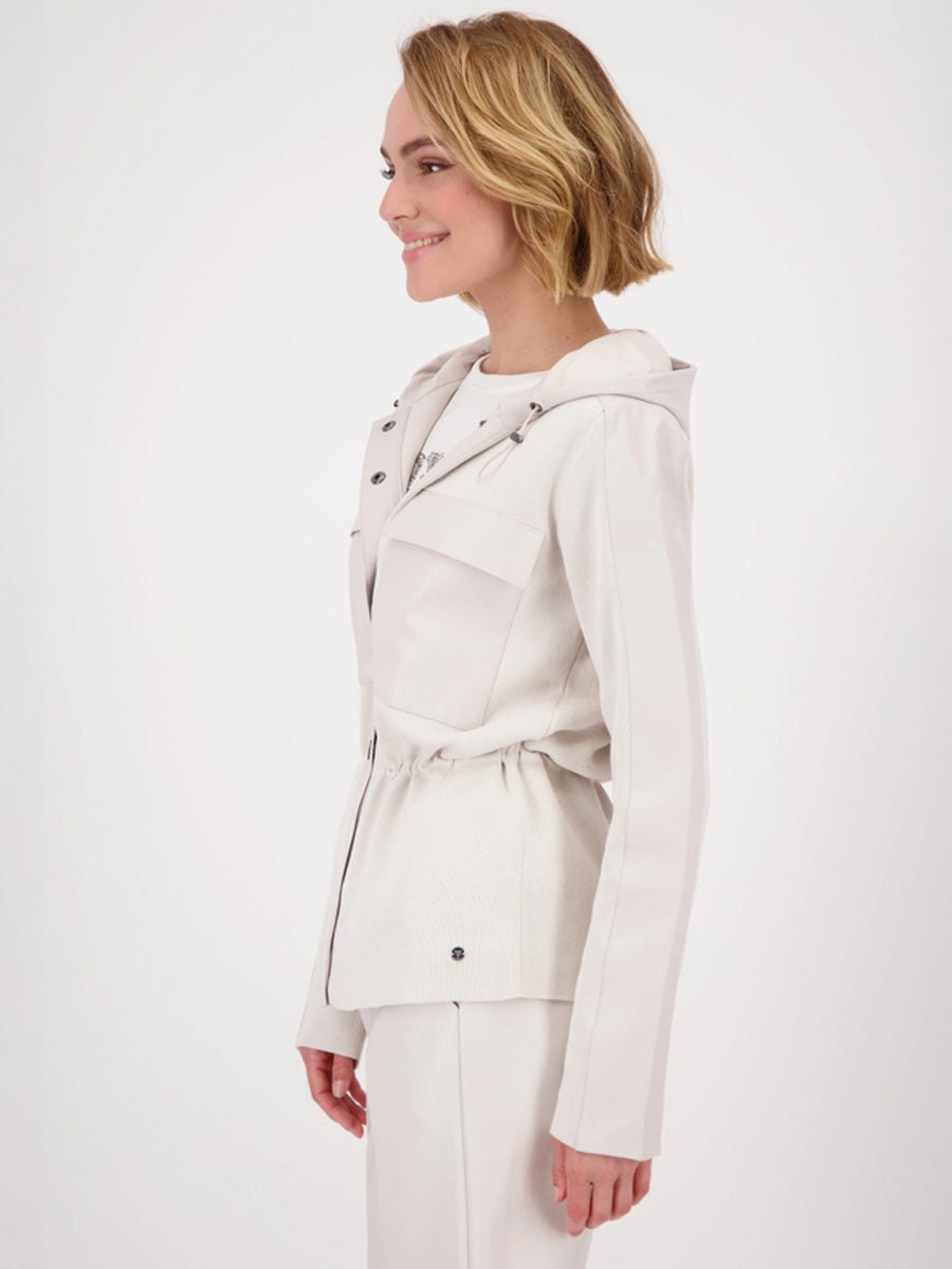 Cardigán MONARI con capucha color crema