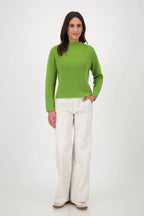 Jersey MONARI cuello alto verde