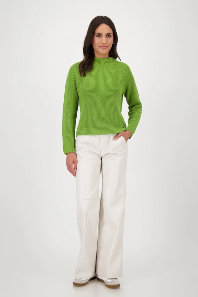 Jersey MONARI cuello alto verde