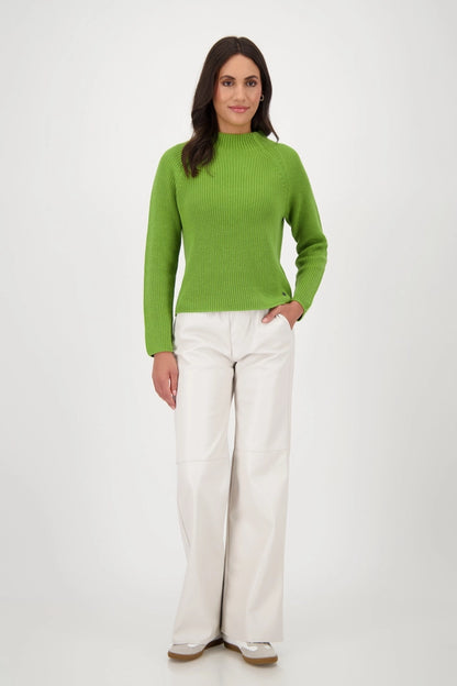 Jersey MONARI cuello alto verde