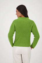 Jersey MONARI cuello alto verde