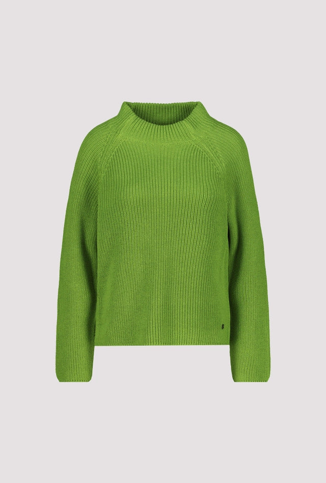 Jersey MONARI cuello alto verde