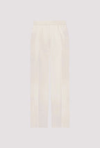 Pantalón MONARI recto con raya color crudo