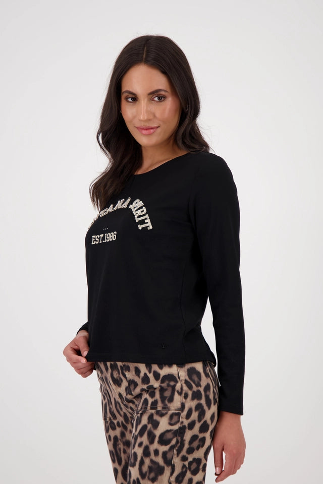 Sudadera MONARI con aplicaciones de pedrería