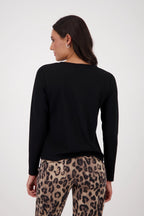 Sudadera MONARI con aplicaciones de pedrería