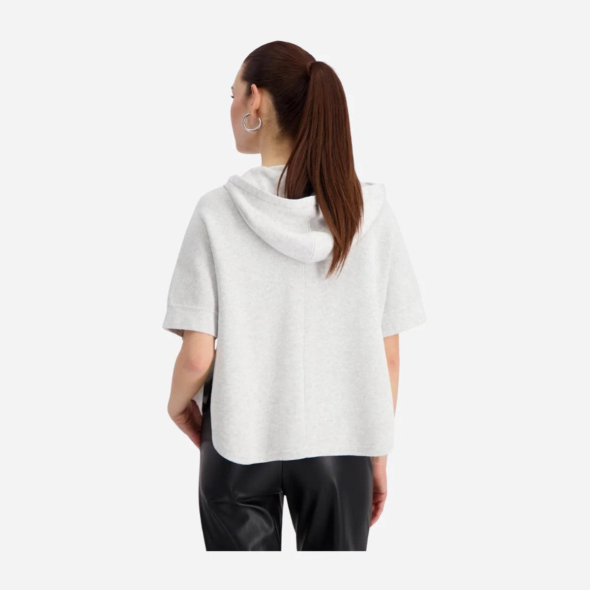 Capa MONARI gris con capucha